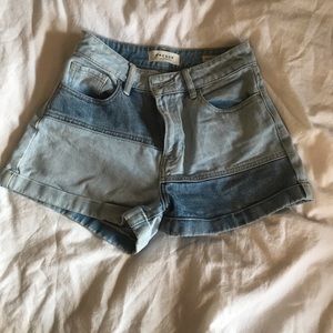 PacSun High rise denim shorts